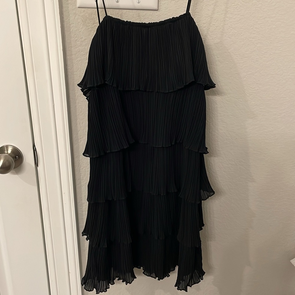 Fashion Nova Black Layered Dress